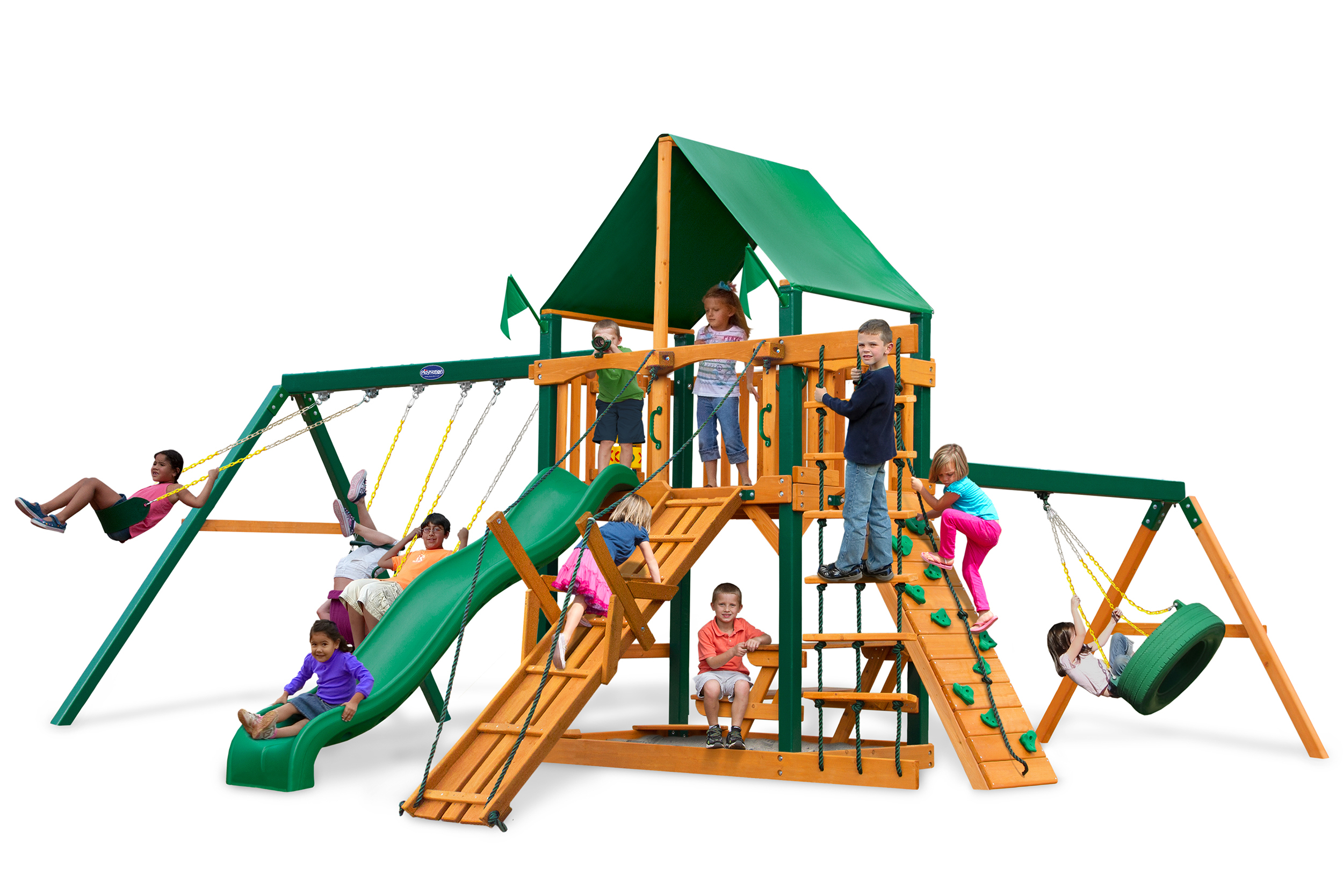Horizon w/ Tire Swing, Ramp Swing Set