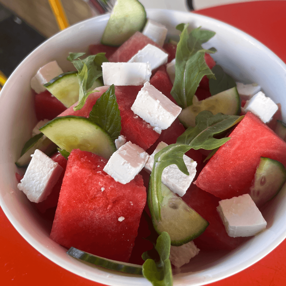 Watermelon & Goat Feta Summer Salad