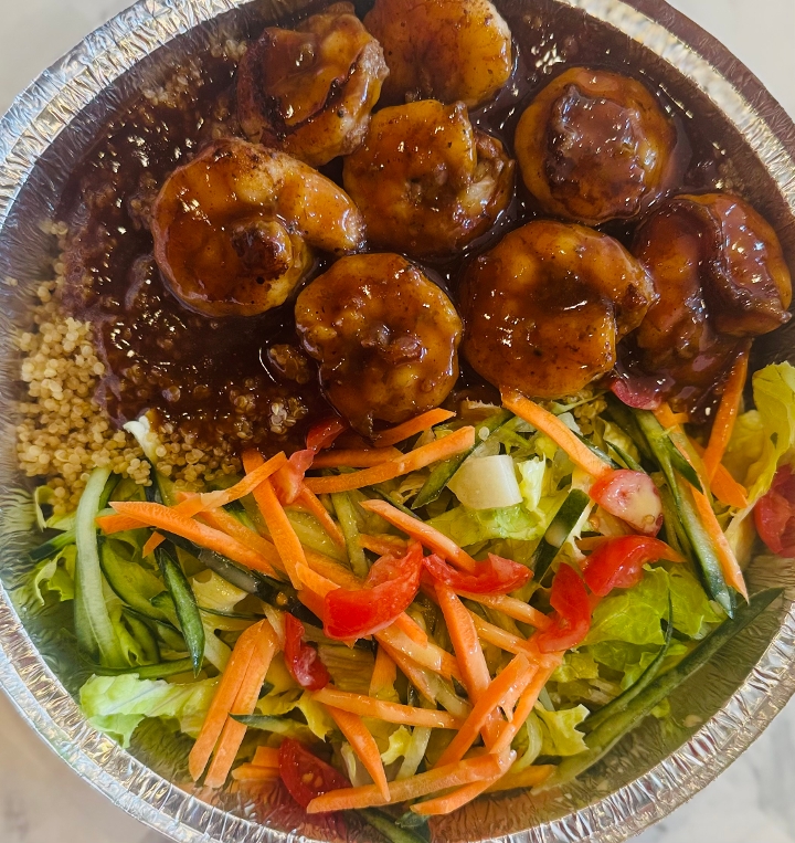 Shrimp and quinoa