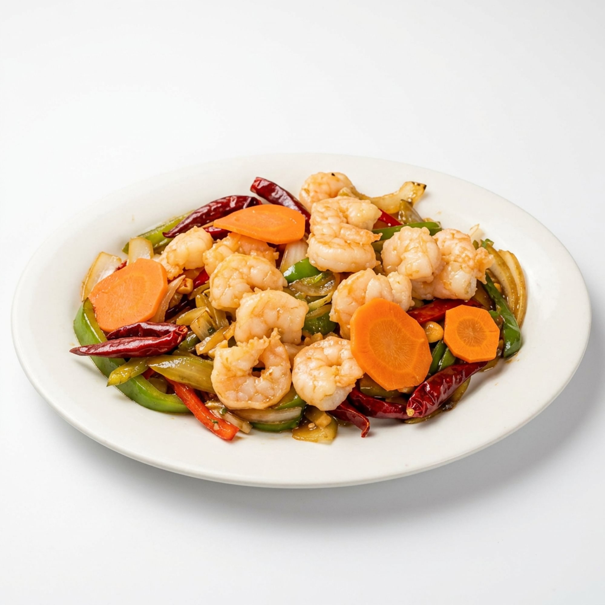 Sweet Vinegar Garlic Shrimp Platter