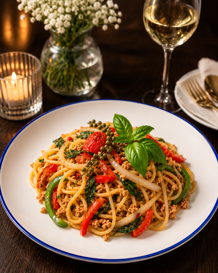 L-Thai Drunken Spaghetti Minced Chicken (NEW)