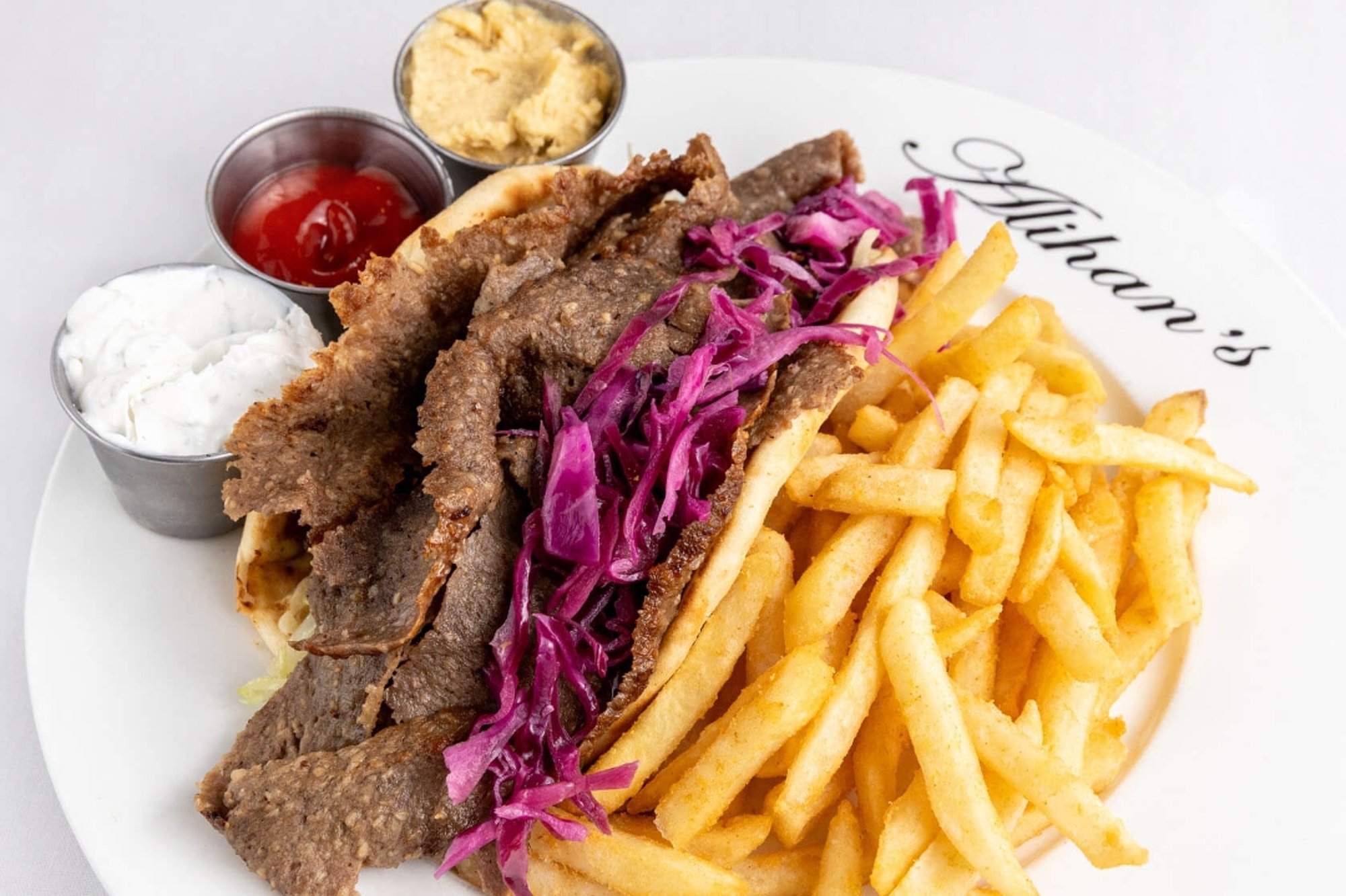 Lunch Gyro, Pita, Salad
