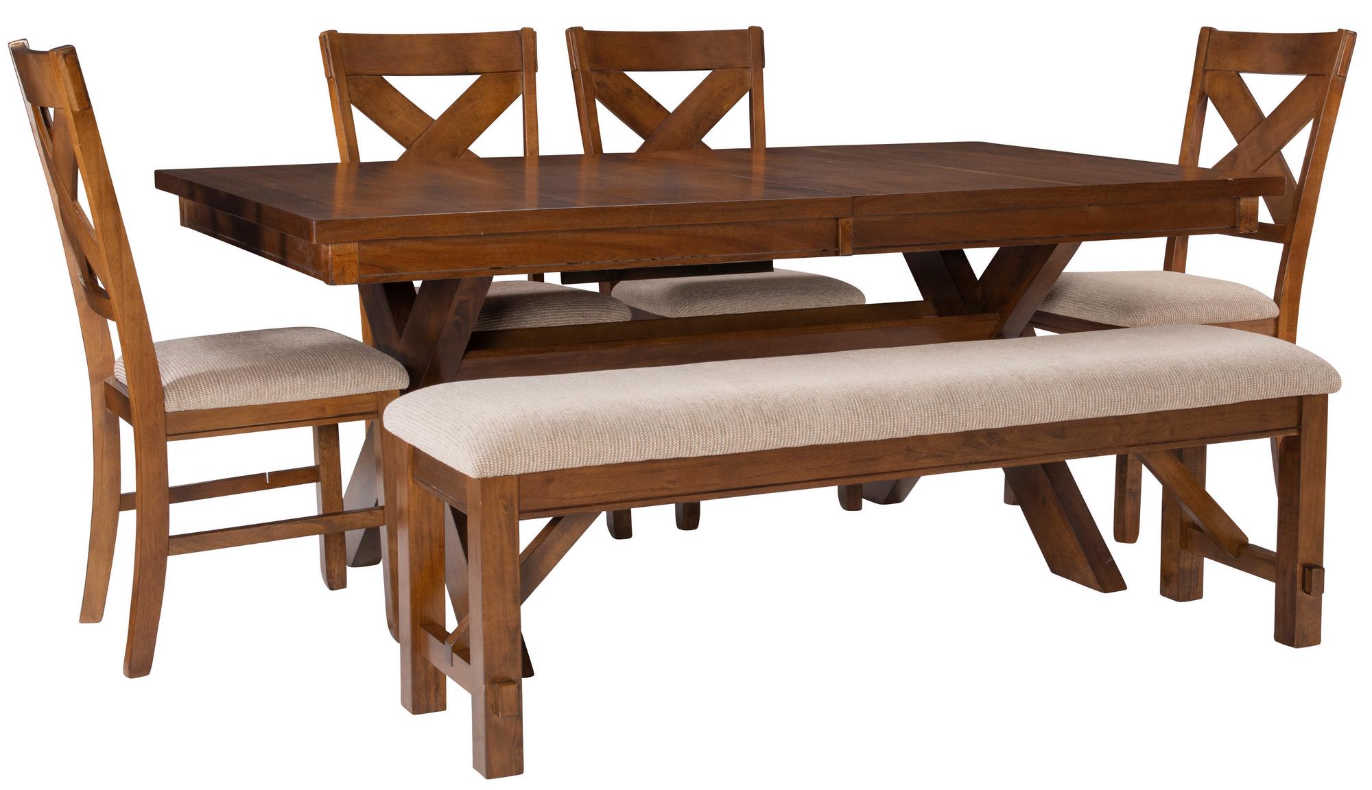 Kraven Dark Hazelnut 6 - Piece Dining Set
