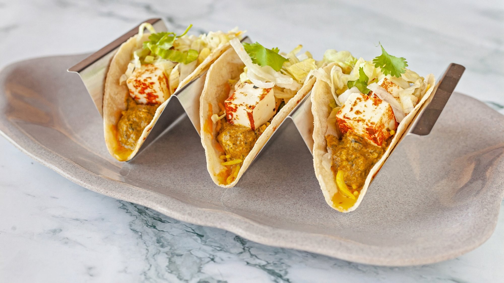 Saag Paneer Tacos