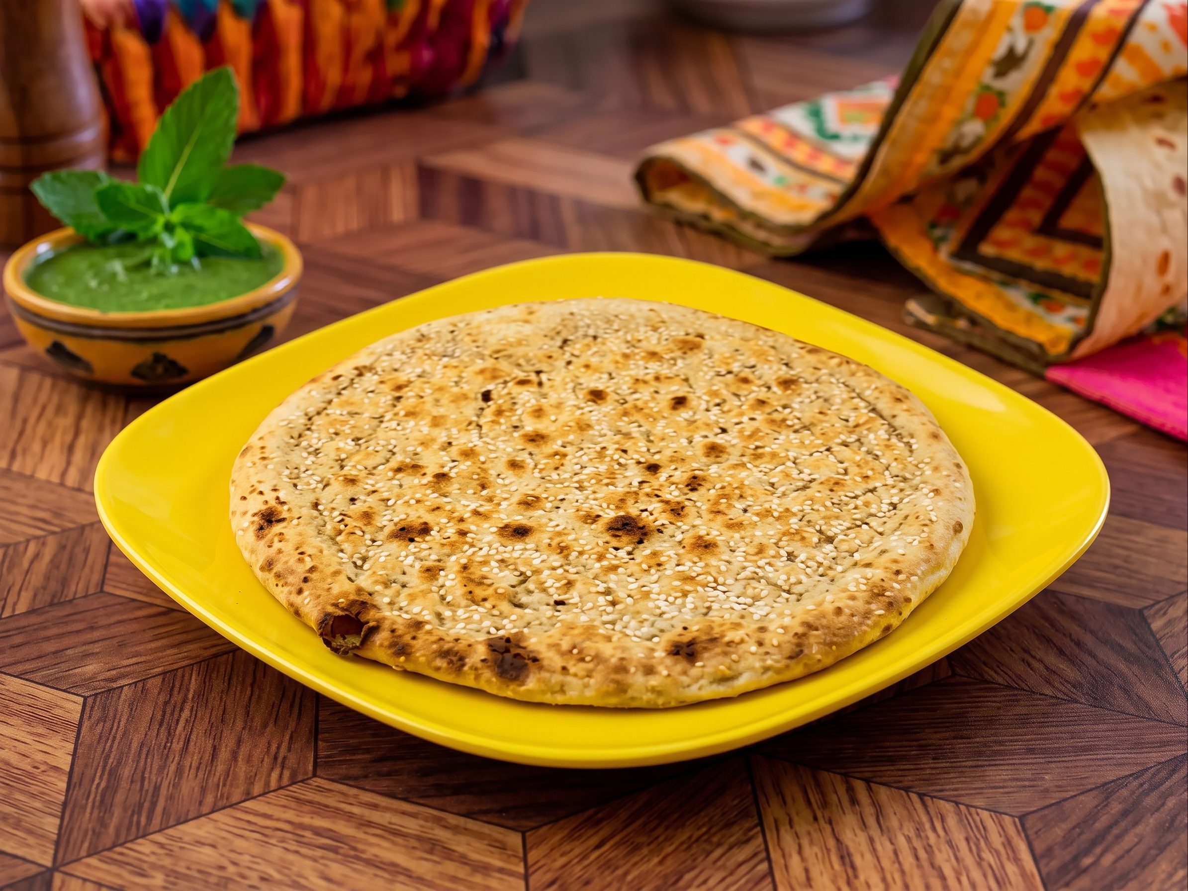 Sesame Naan