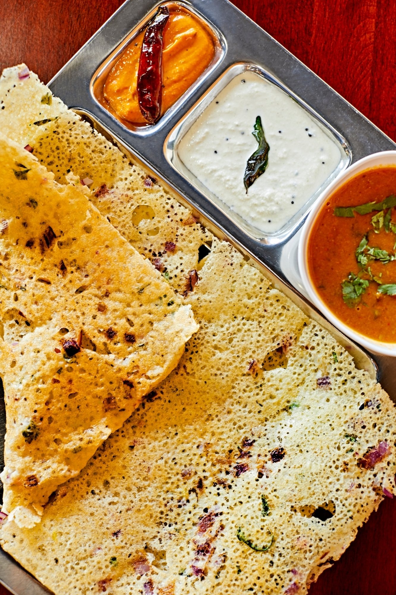 Rava Onion Chili Dosa