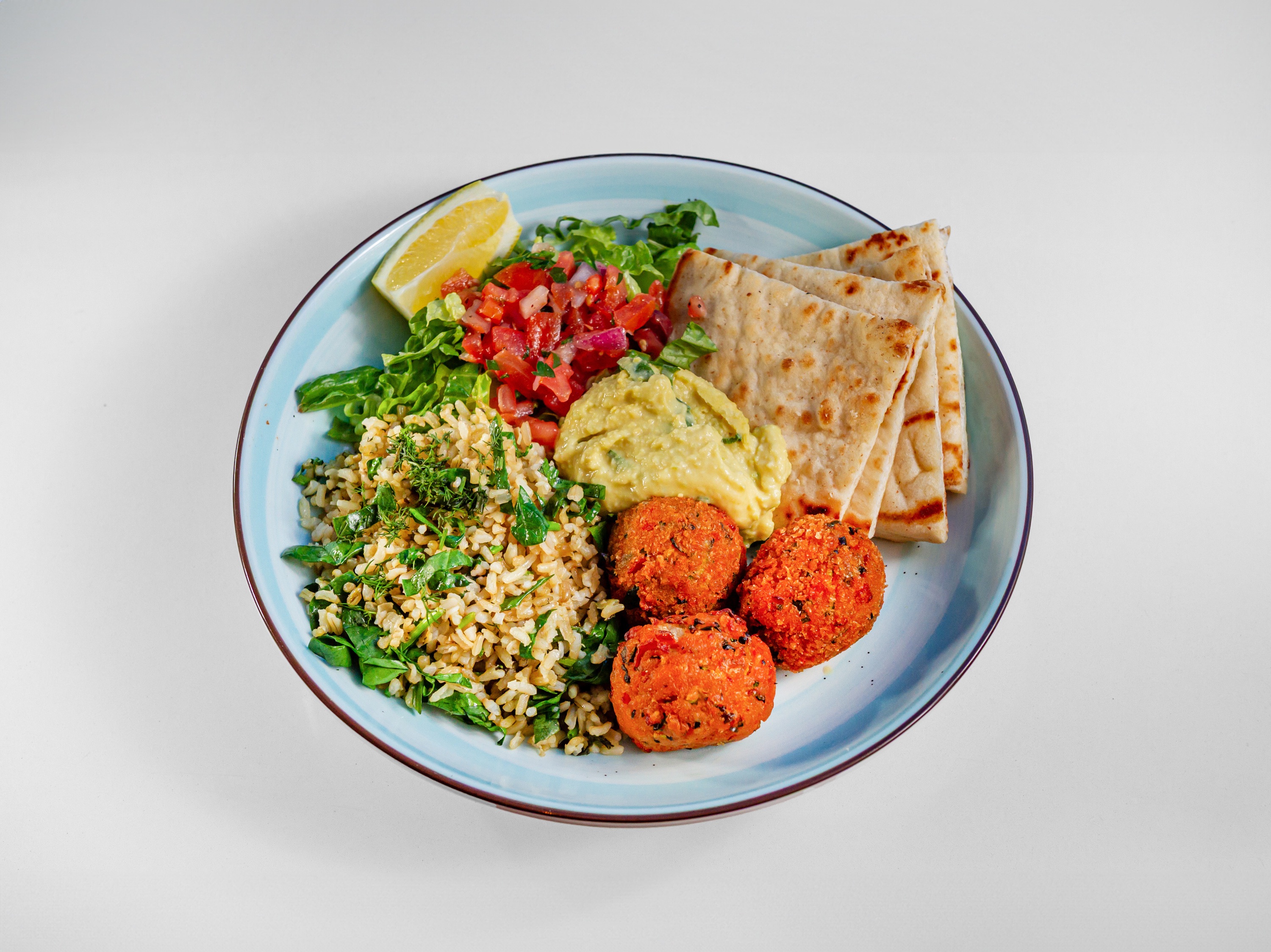 Tomato Mint Fritters Plate