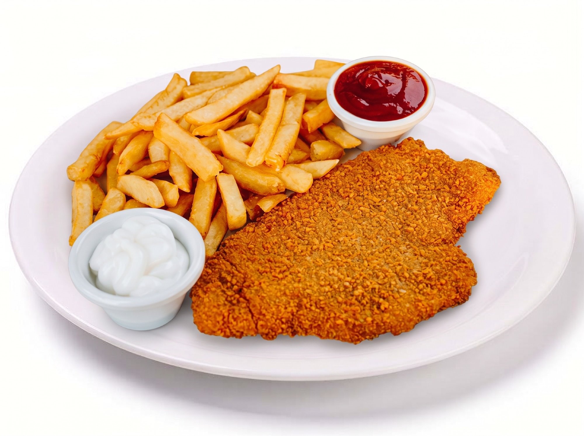 Plato de Milanesa de Carne (Breaded Beef Plate)