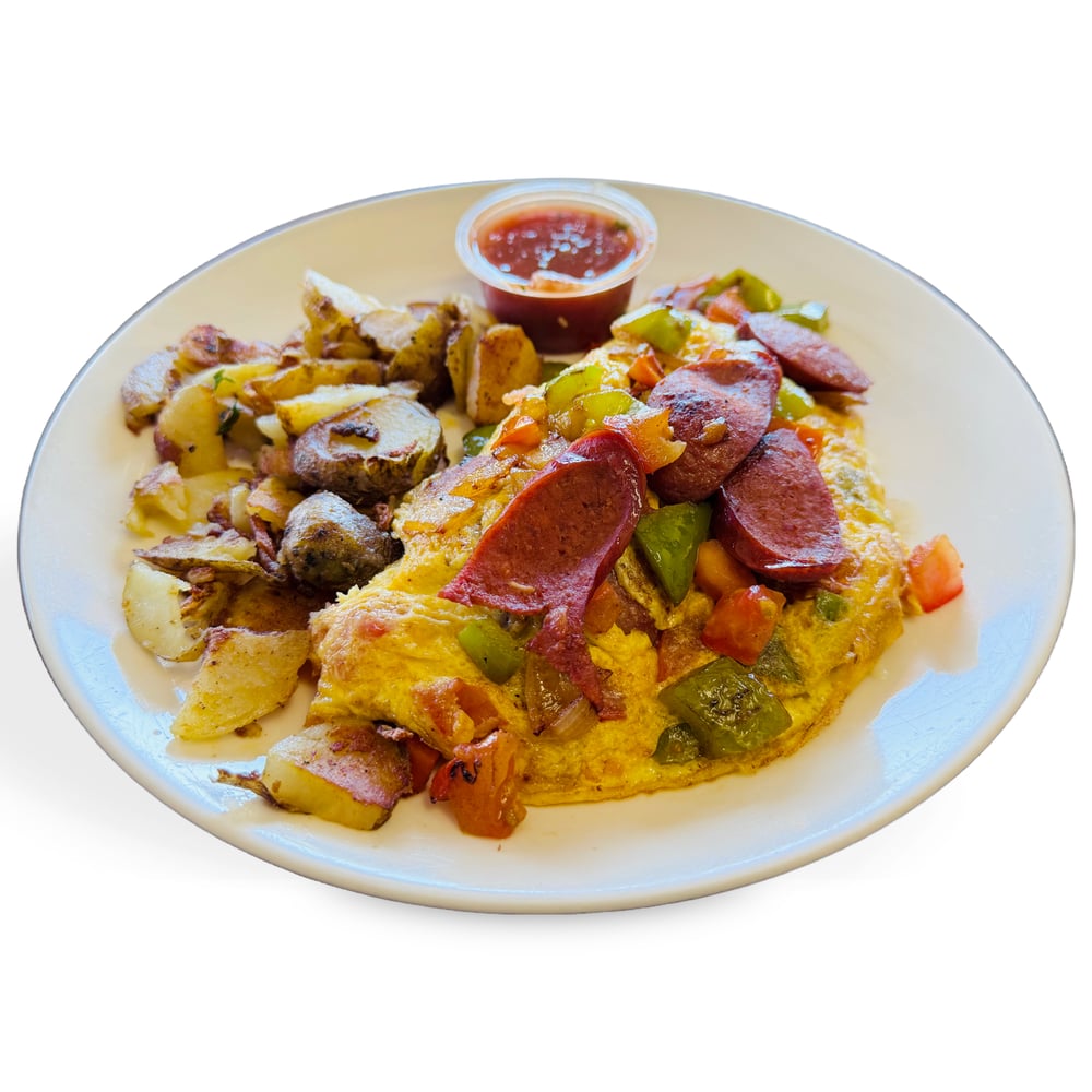 SPICY SAUSAGE OMELET