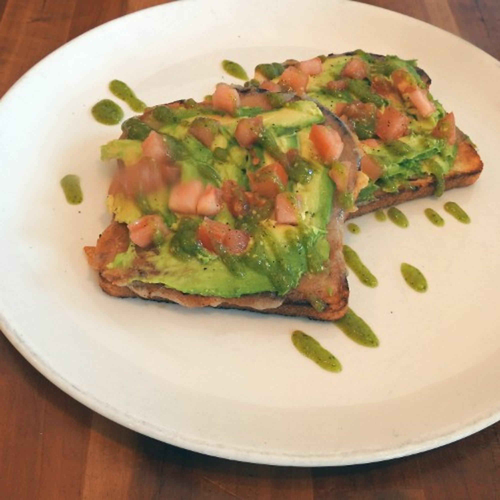 Avocado Tomatillo Toast