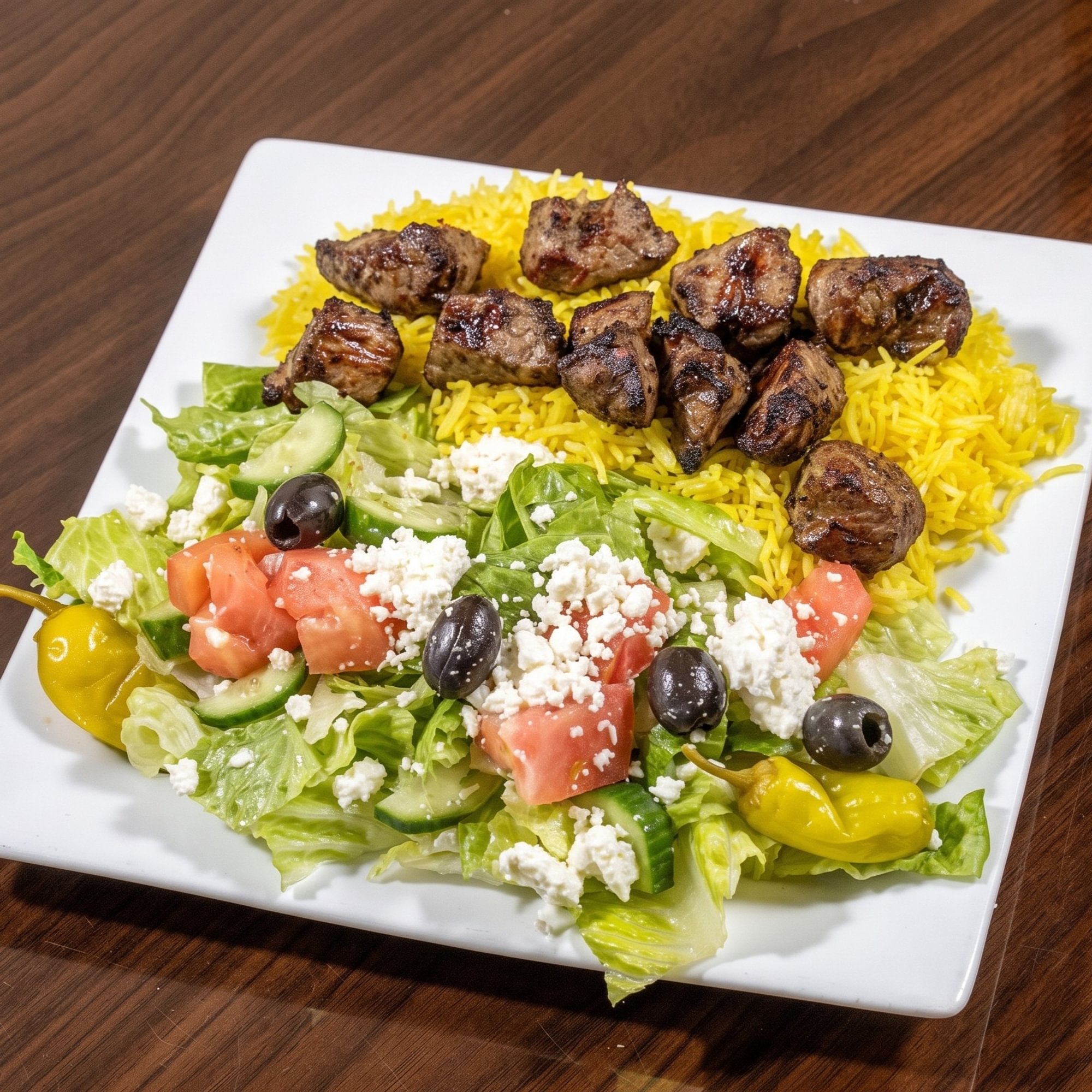 Lamb Kabob Plate
