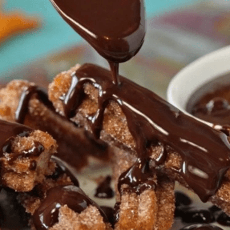 Churro Bites with Chocolate Dipping Sauce