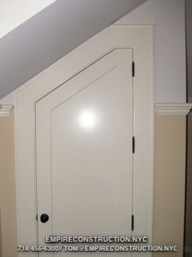 Custom stile and rail doors, wood, glass, french paneled and other types of entrance and passage doors and associated jambs. Factory hardware machining and finishing of same. Installation of door hardware, Custom interior window units and borrowed-light partitions, wood/glass partitions, walls and associated glass, shower doors and shower glass partitions. 