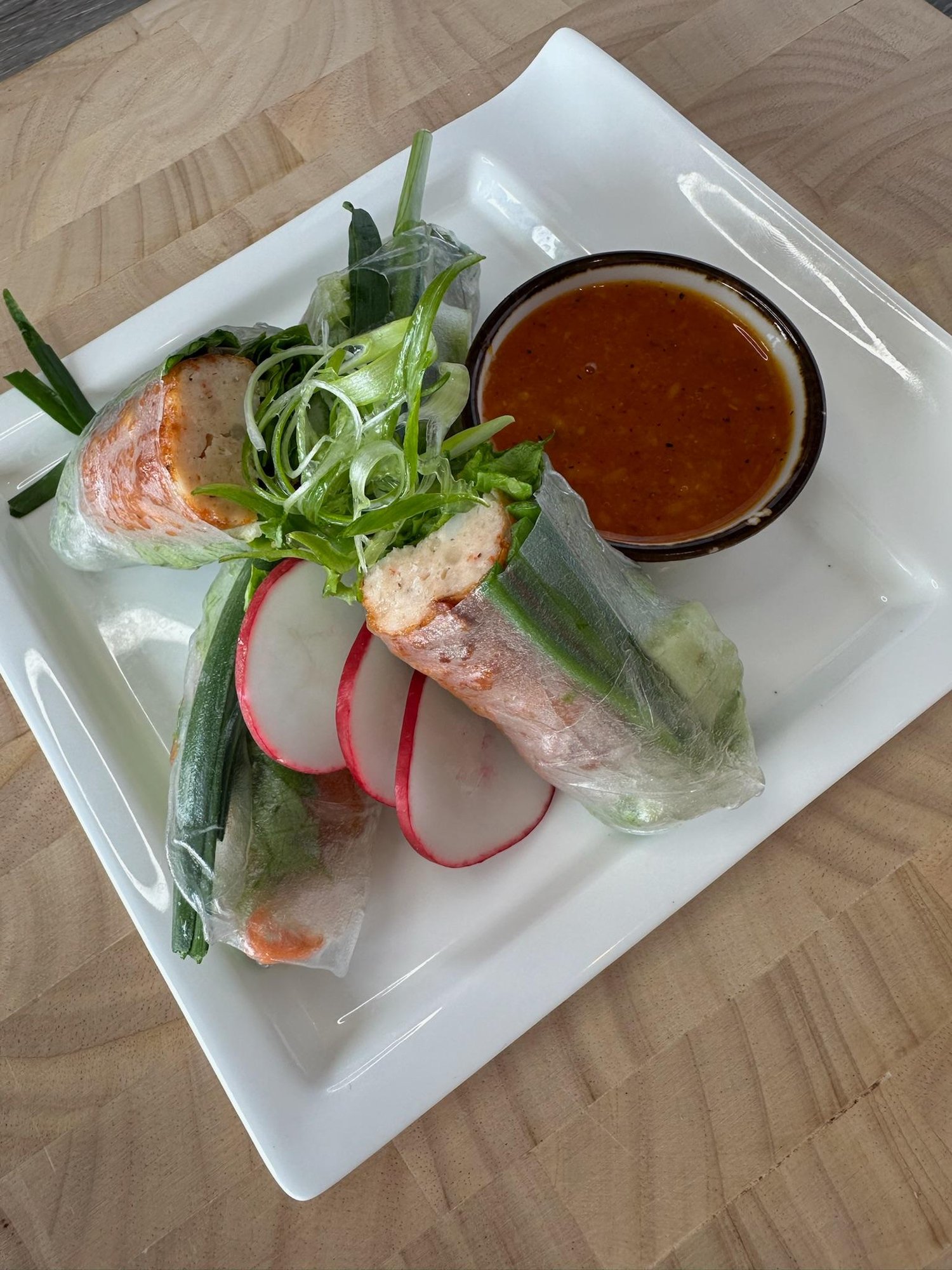 Shrimp Cake Spring Rolls (chao tom cuon)