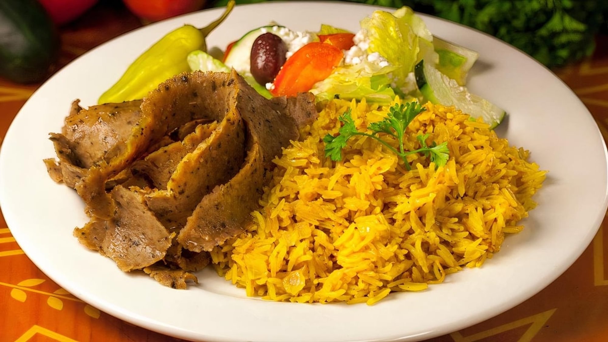 Gyro Rice Platter