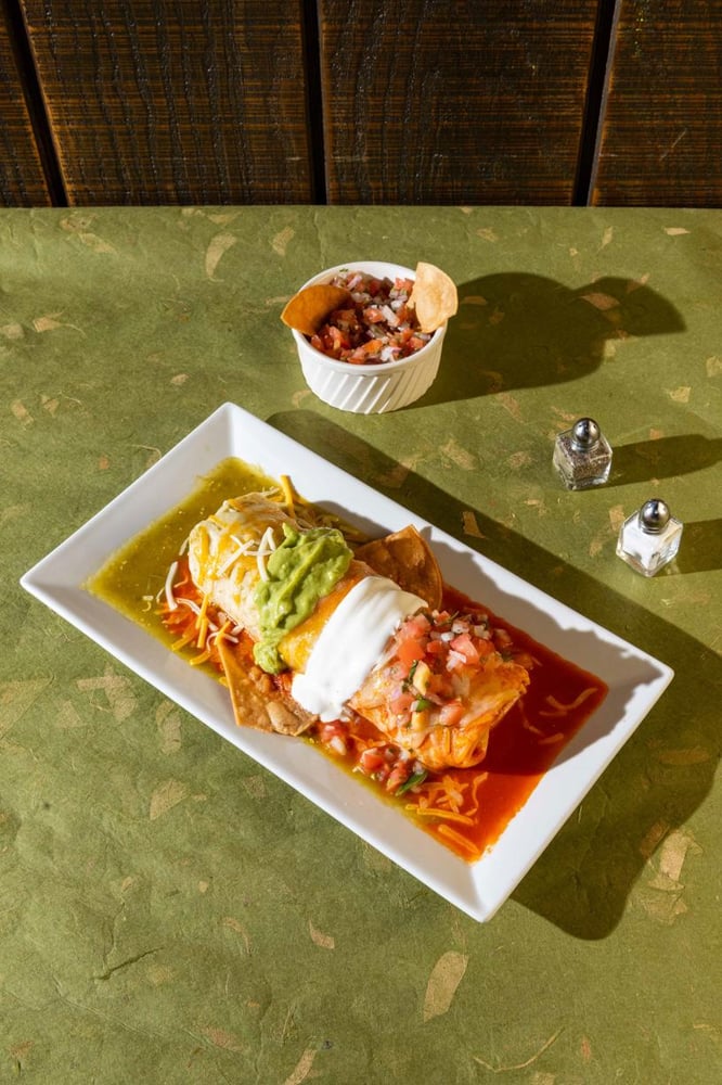 Mexican Flag Burrito
