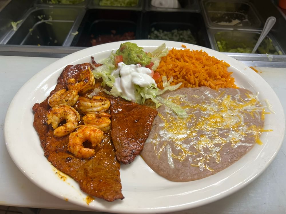 Carne Asada & 6 Shrimp