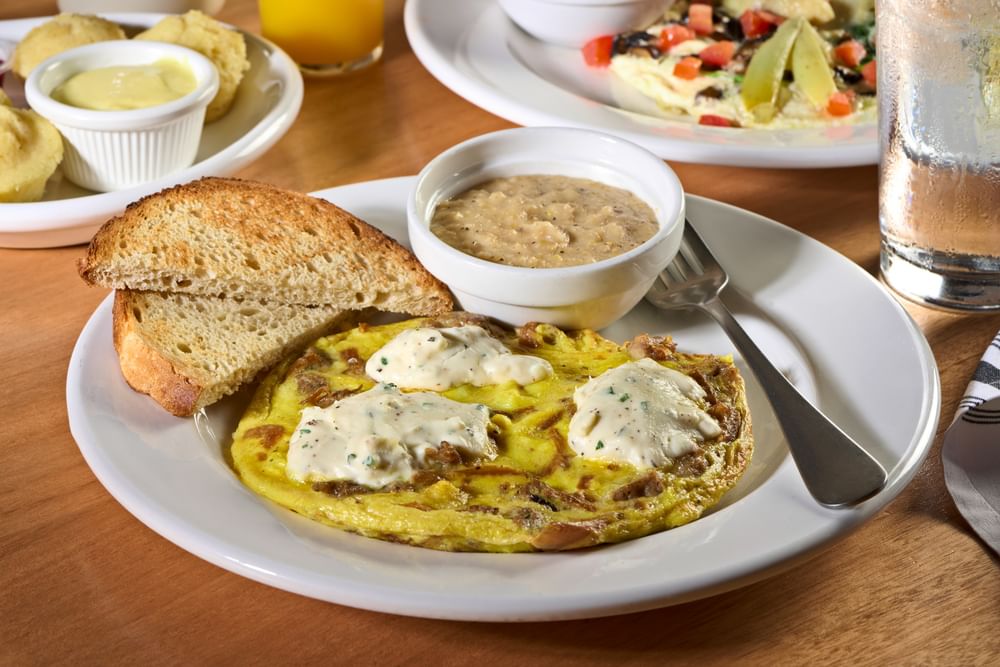 Country Sausage, Caramelized Onions, Boursin Cheese Frittata
