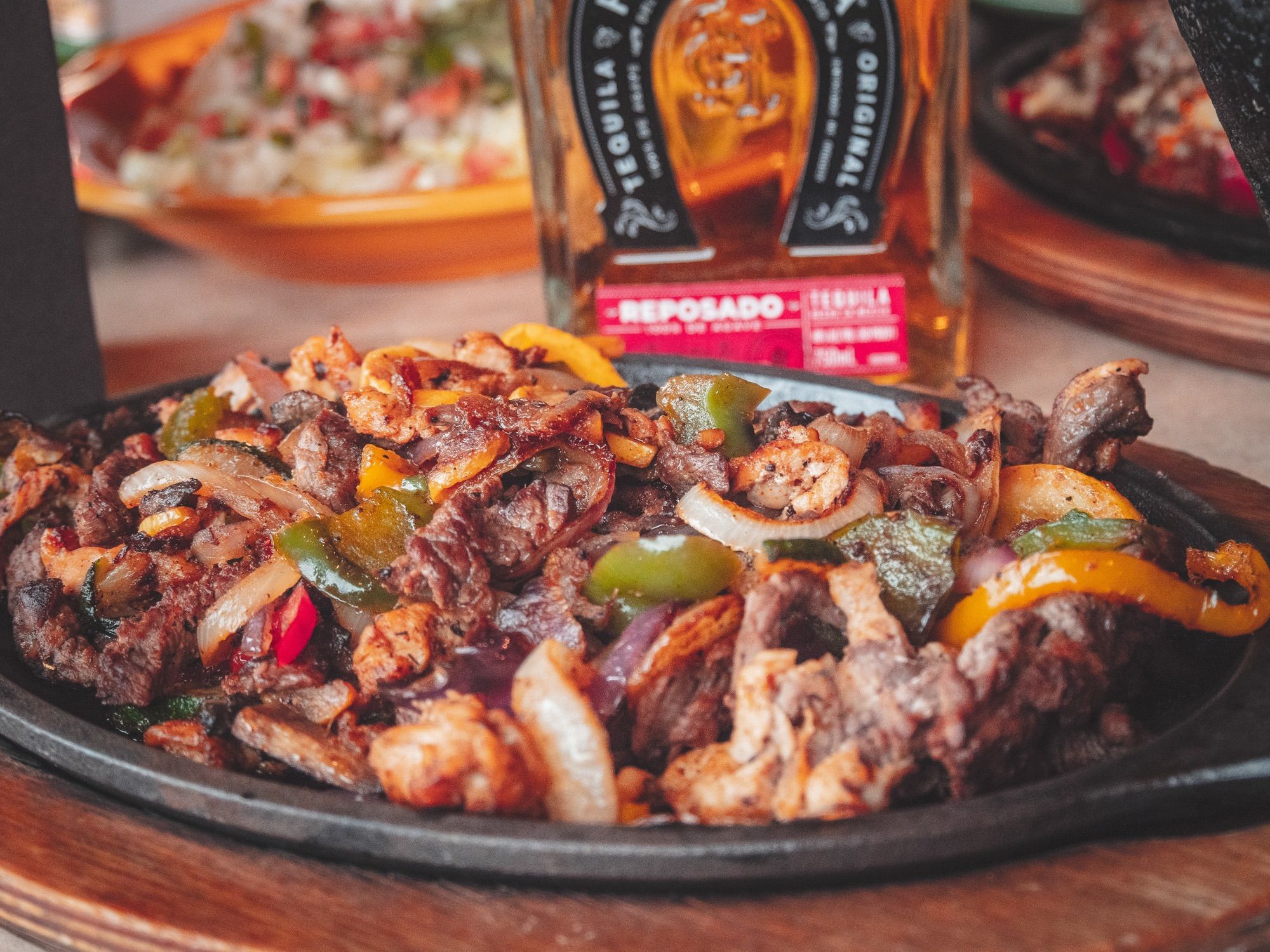 FLAMING CHEESE FAJITAS