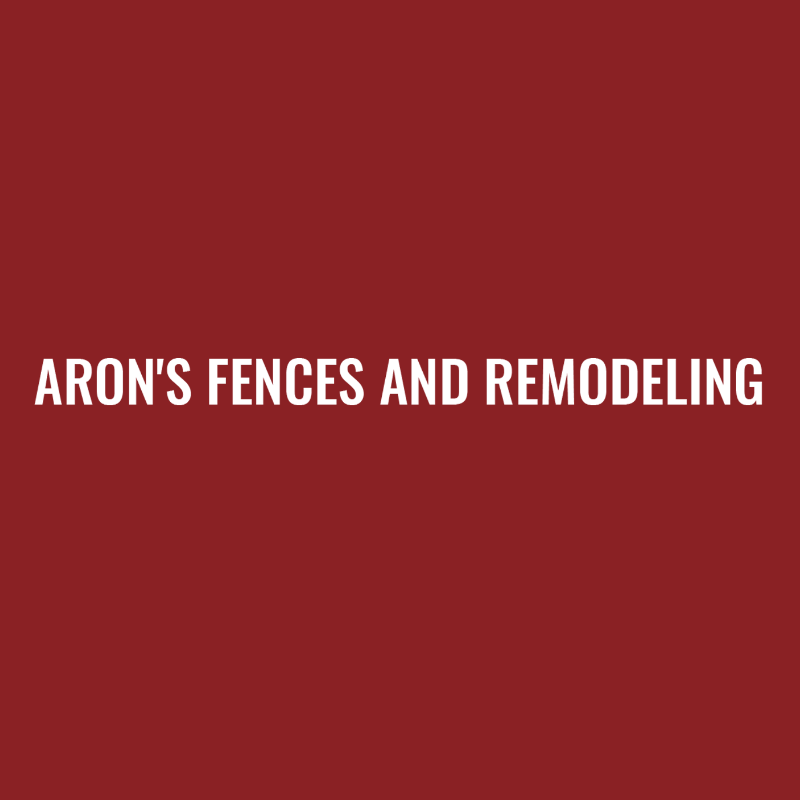 Aron's Fences and Remodeling Logo
