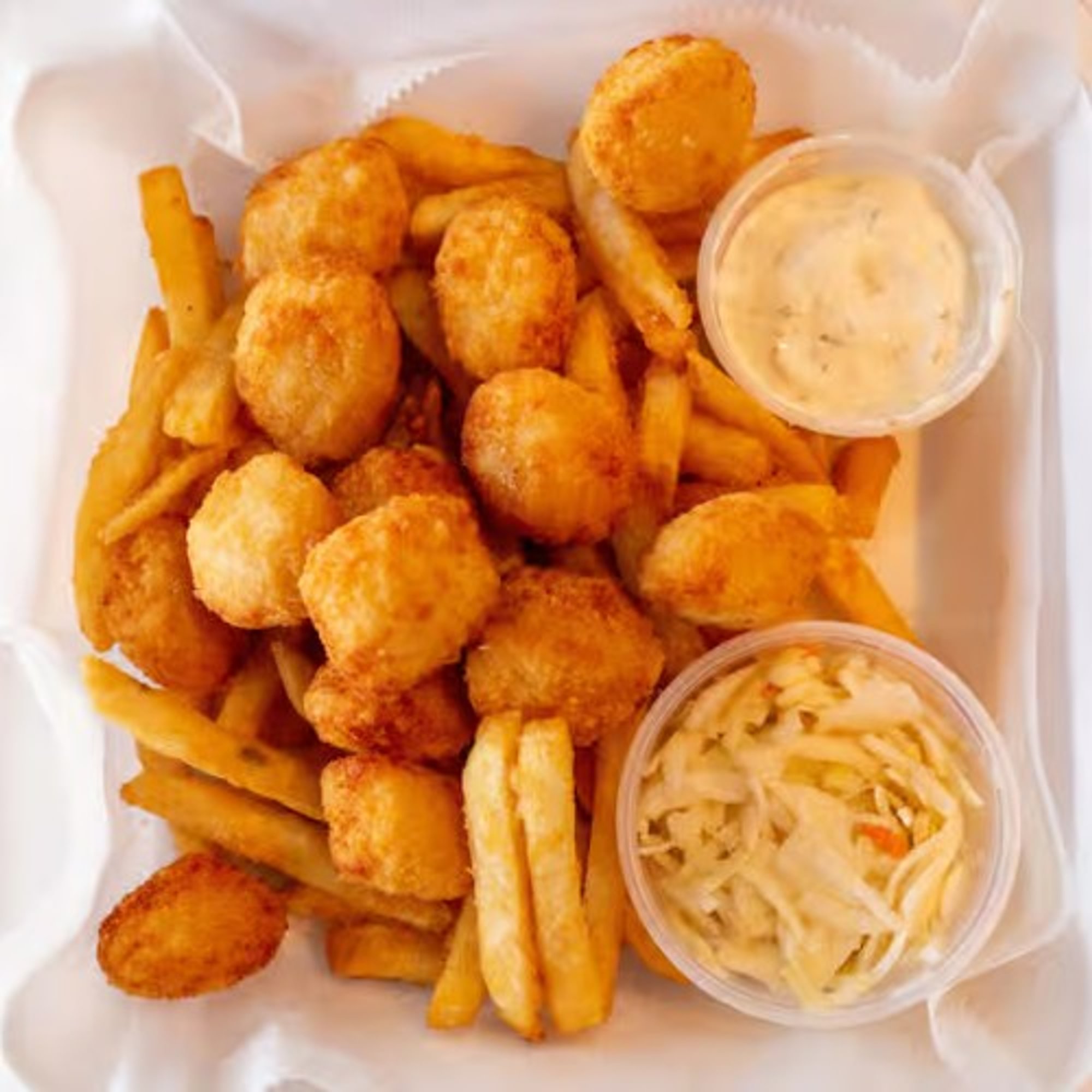 Fried Scallops Dinner