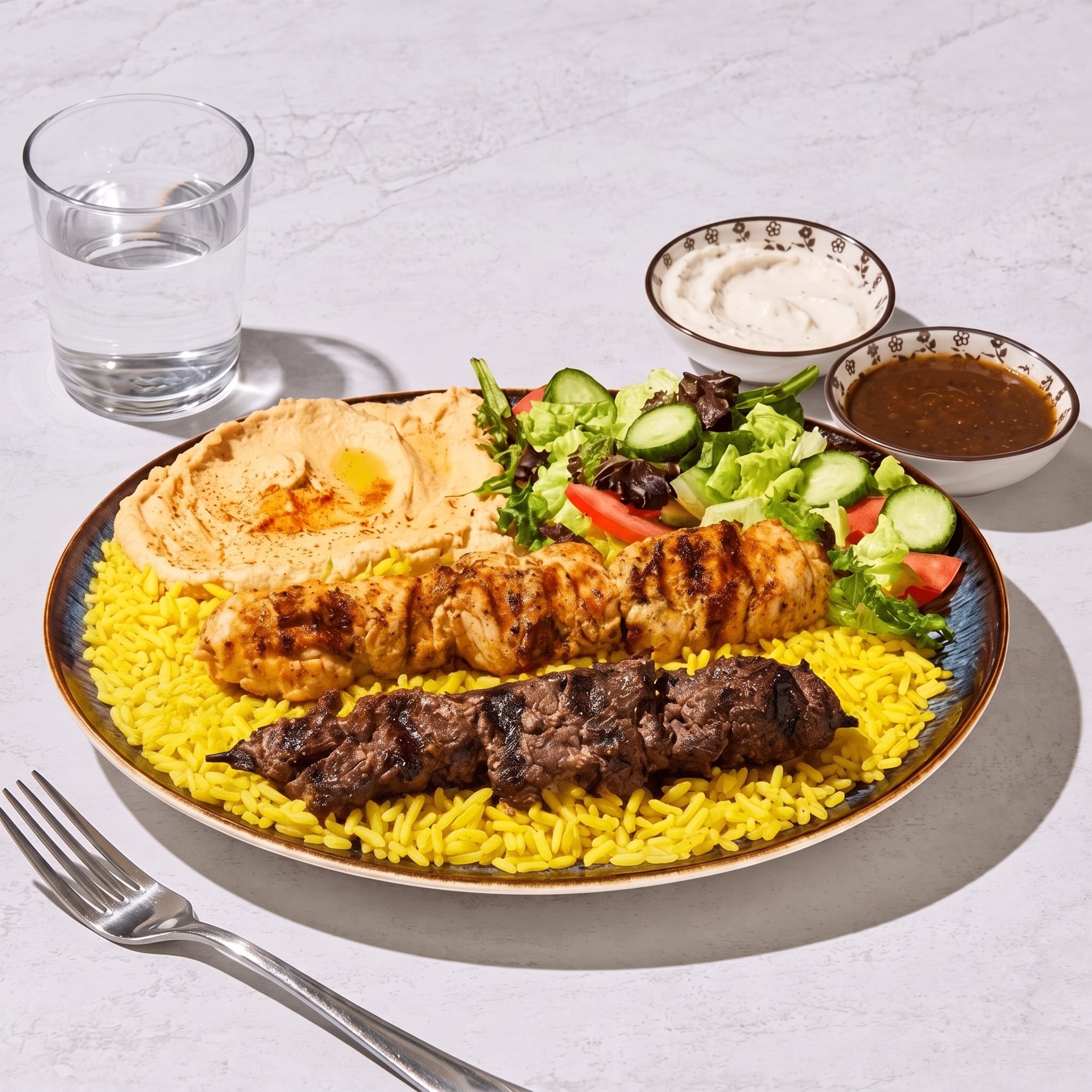 Chicken and Beef Plate