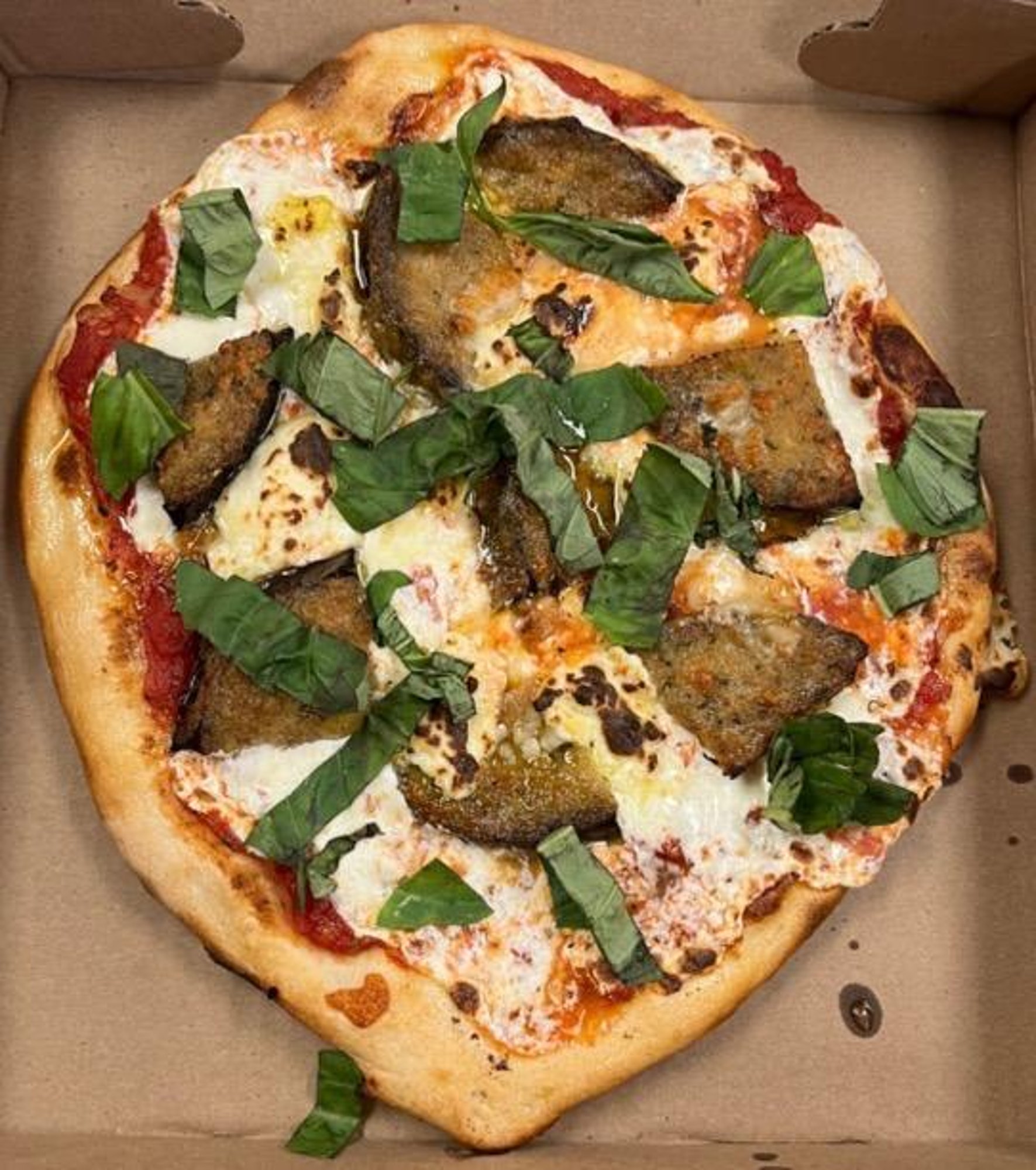 Eggplant Parmesan Pizza Large