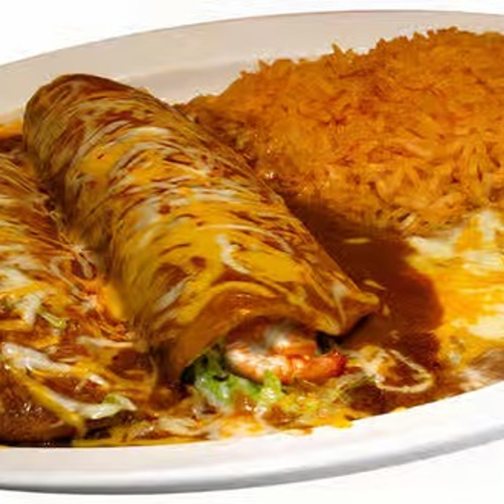 Shrimp Enchiladas Combo