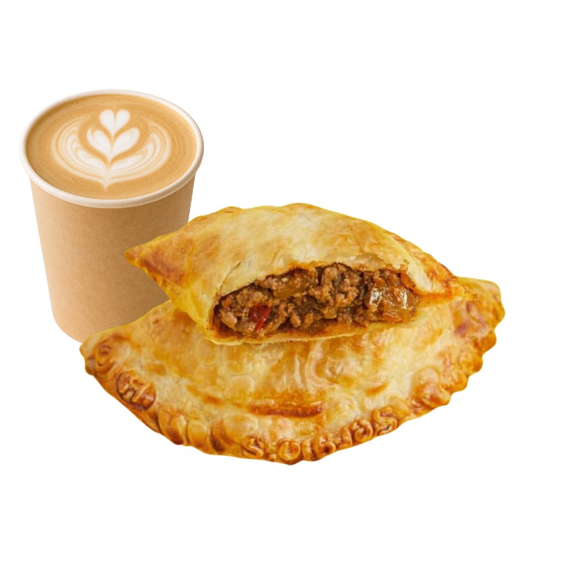 Cortado & Beef Empanadas - Breakfast Deal