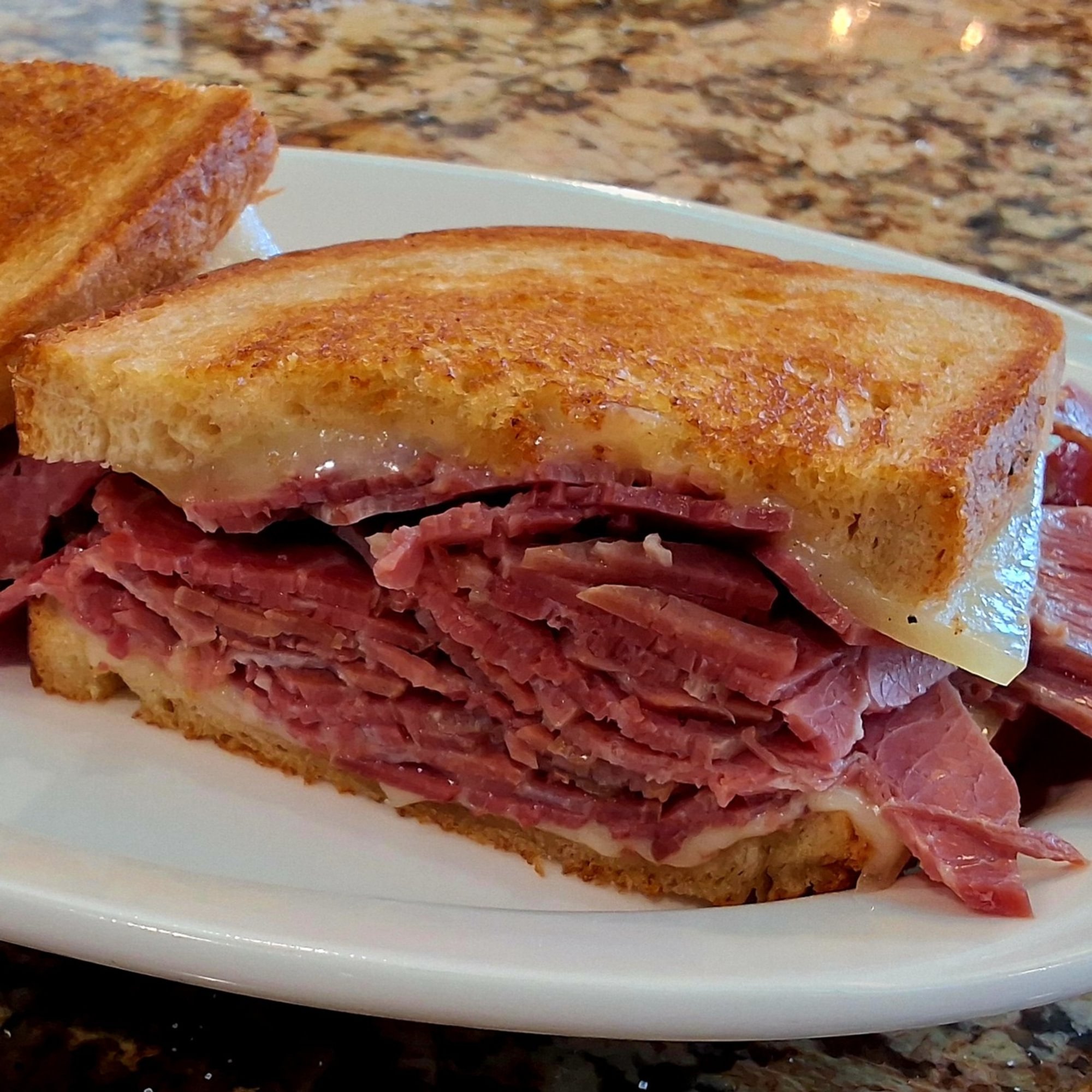 Hot Corned Beef Sandwich