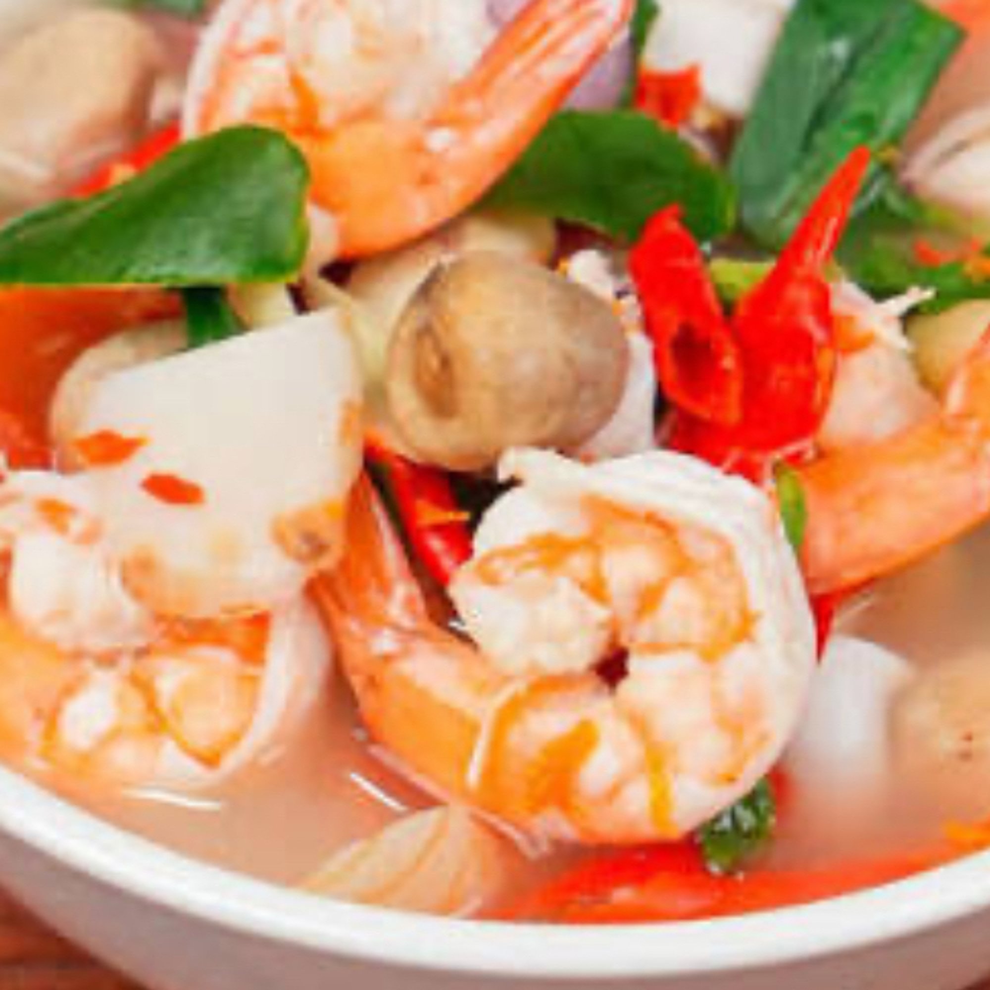 Hot & Sour Shrimp Soup