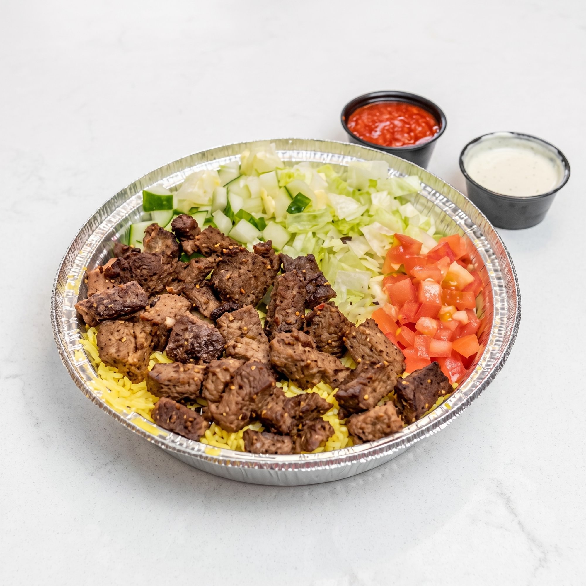 Lamb Over Rice Plate