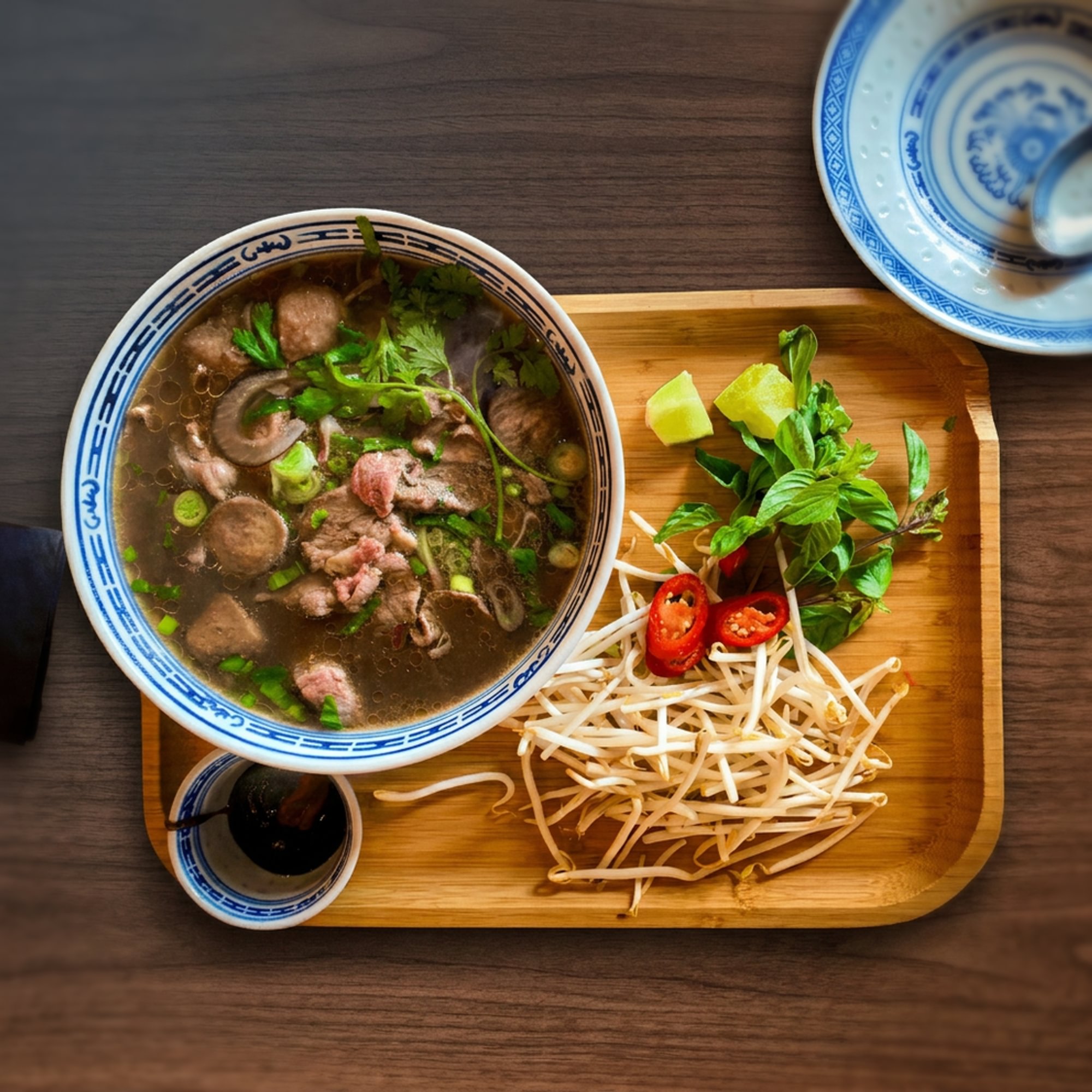 Pho Sirloin, Meatball & Brisket