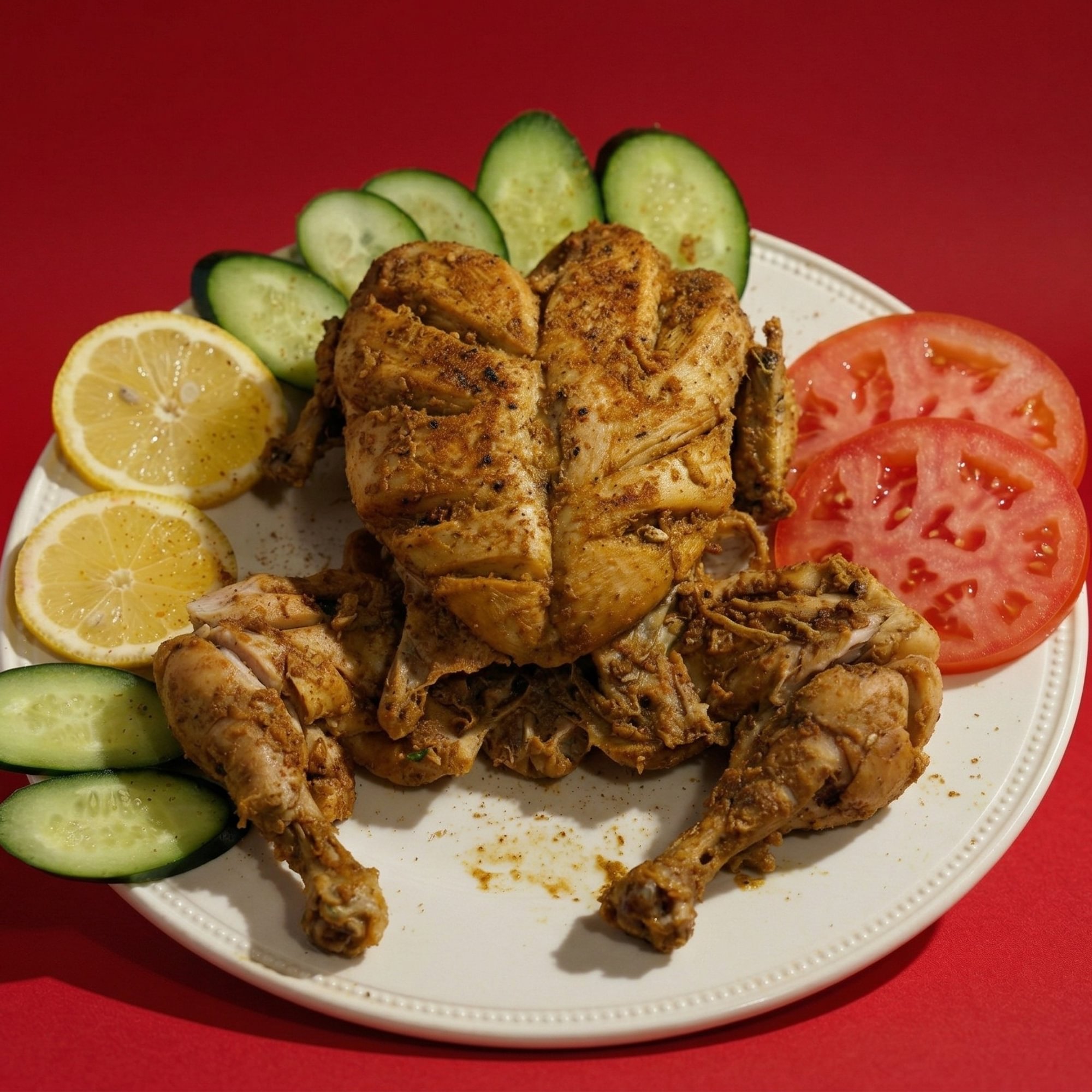 Steamed Roast Chicken Whole