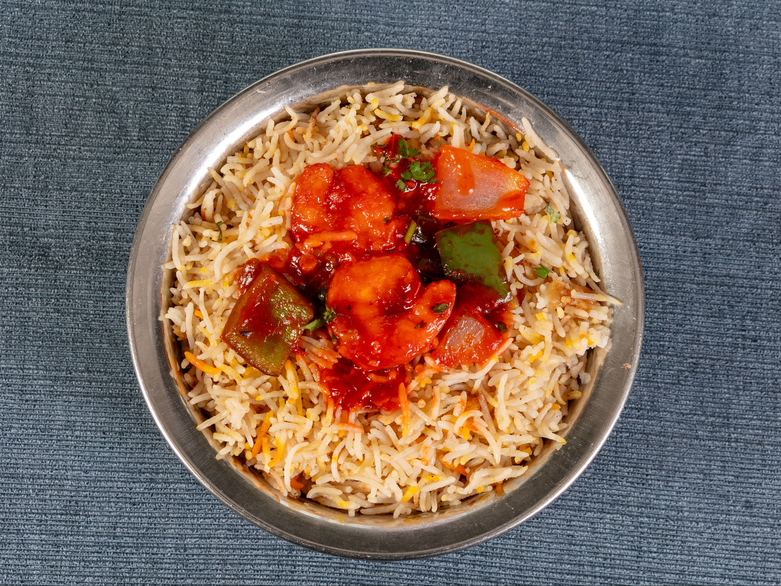 Chilly Shrimp Biryani