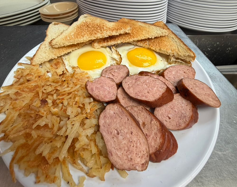 Smoked Sausage Breakfast Platter