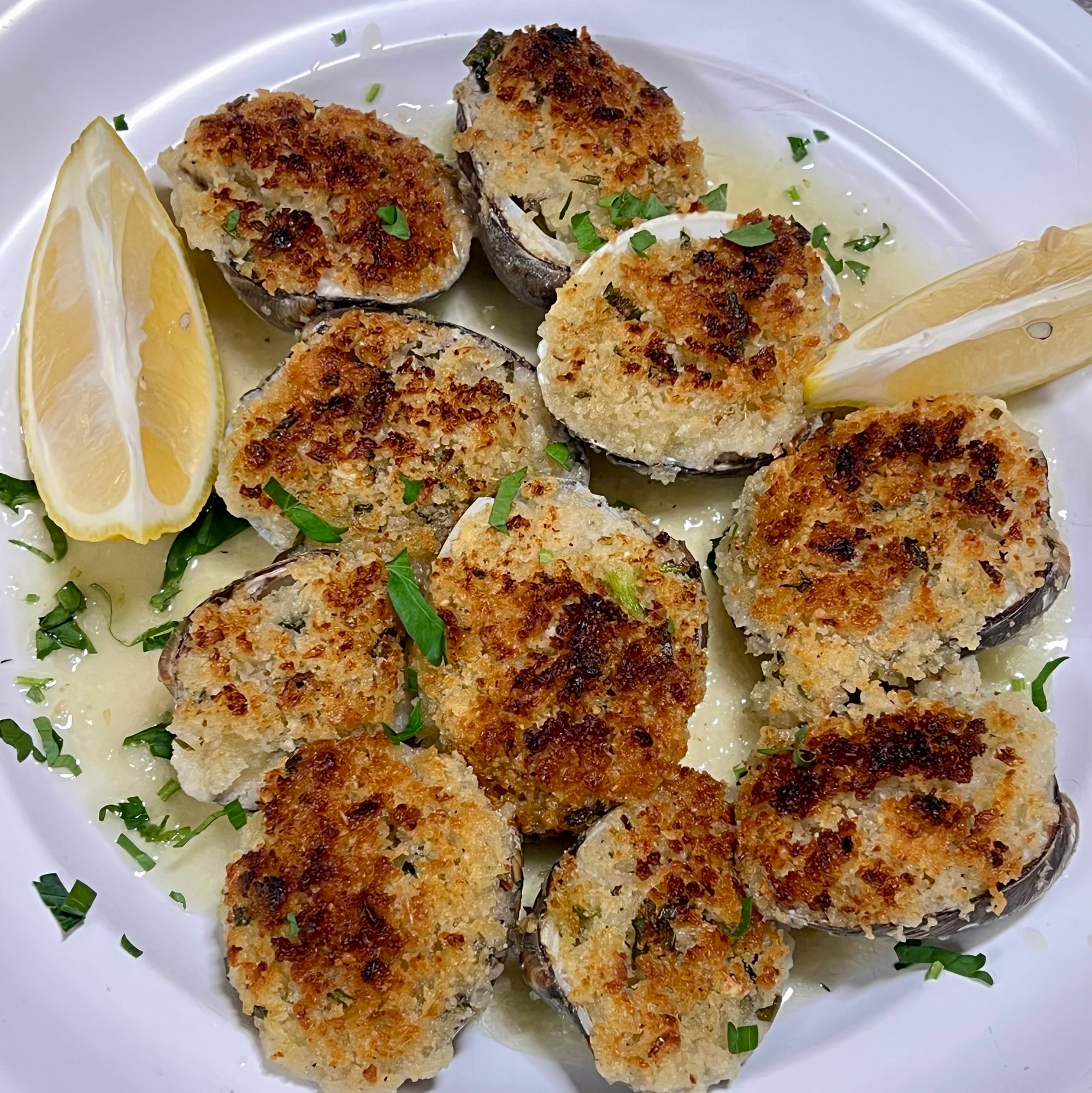 Baked Clams Oreganato