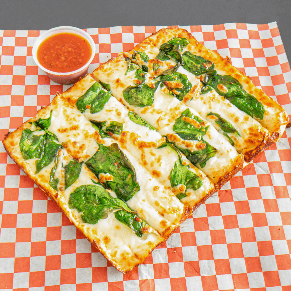 Cheesy Spinach Feta Breadsticks