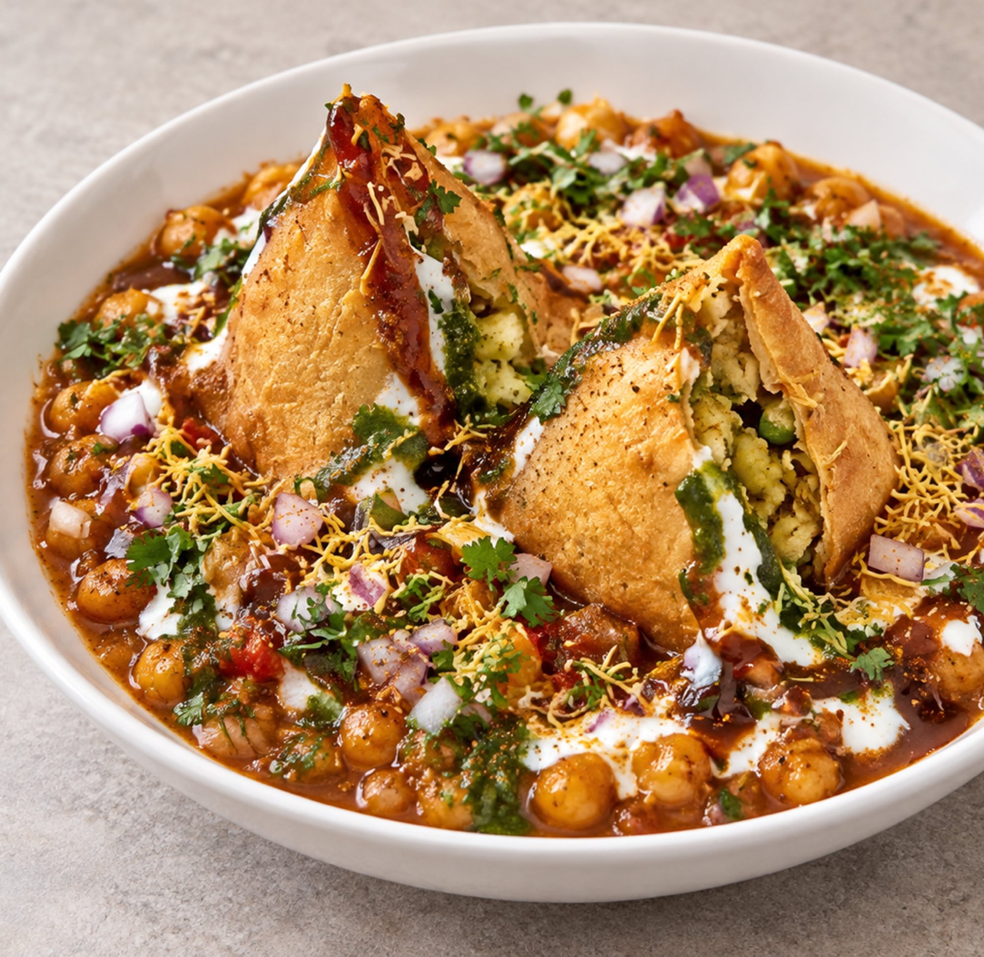Samosa Chaat (N)