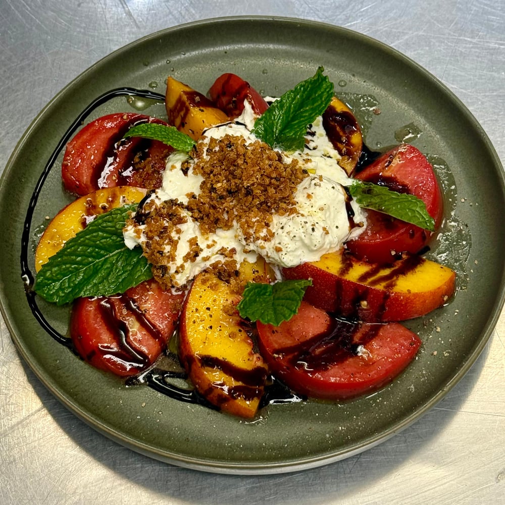 TOMATOES, PEACHES, & STRACCIATELLA. OH MY!