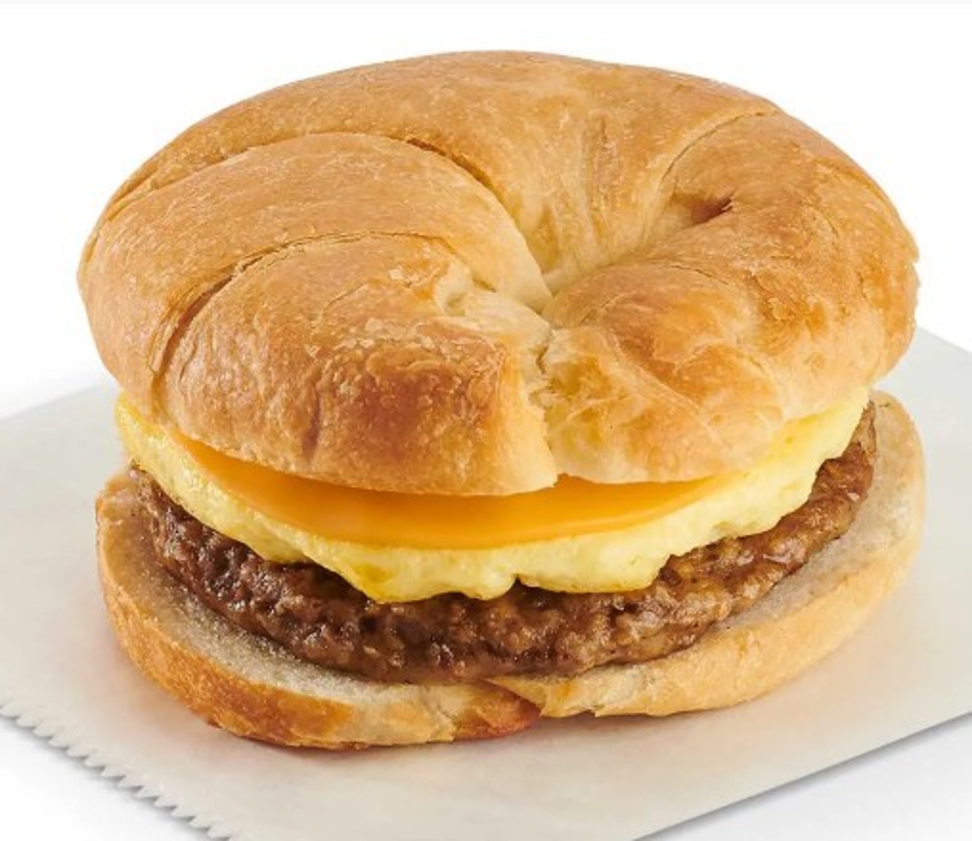 Croissant Sandwich, Sausage, Cage Free Egg & Cheese