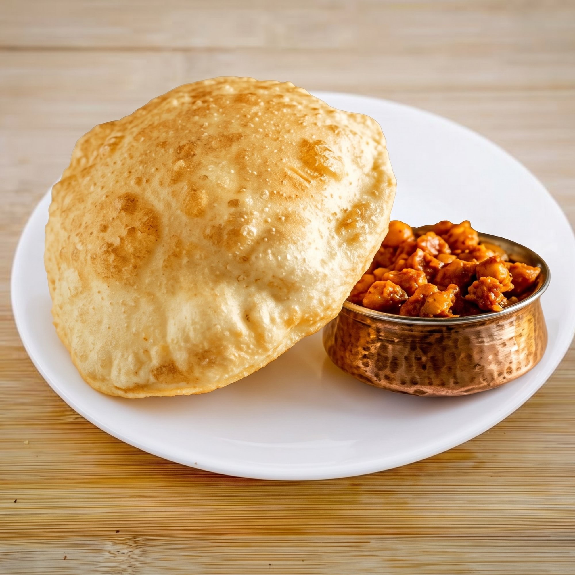 Chana Bazi with Poori