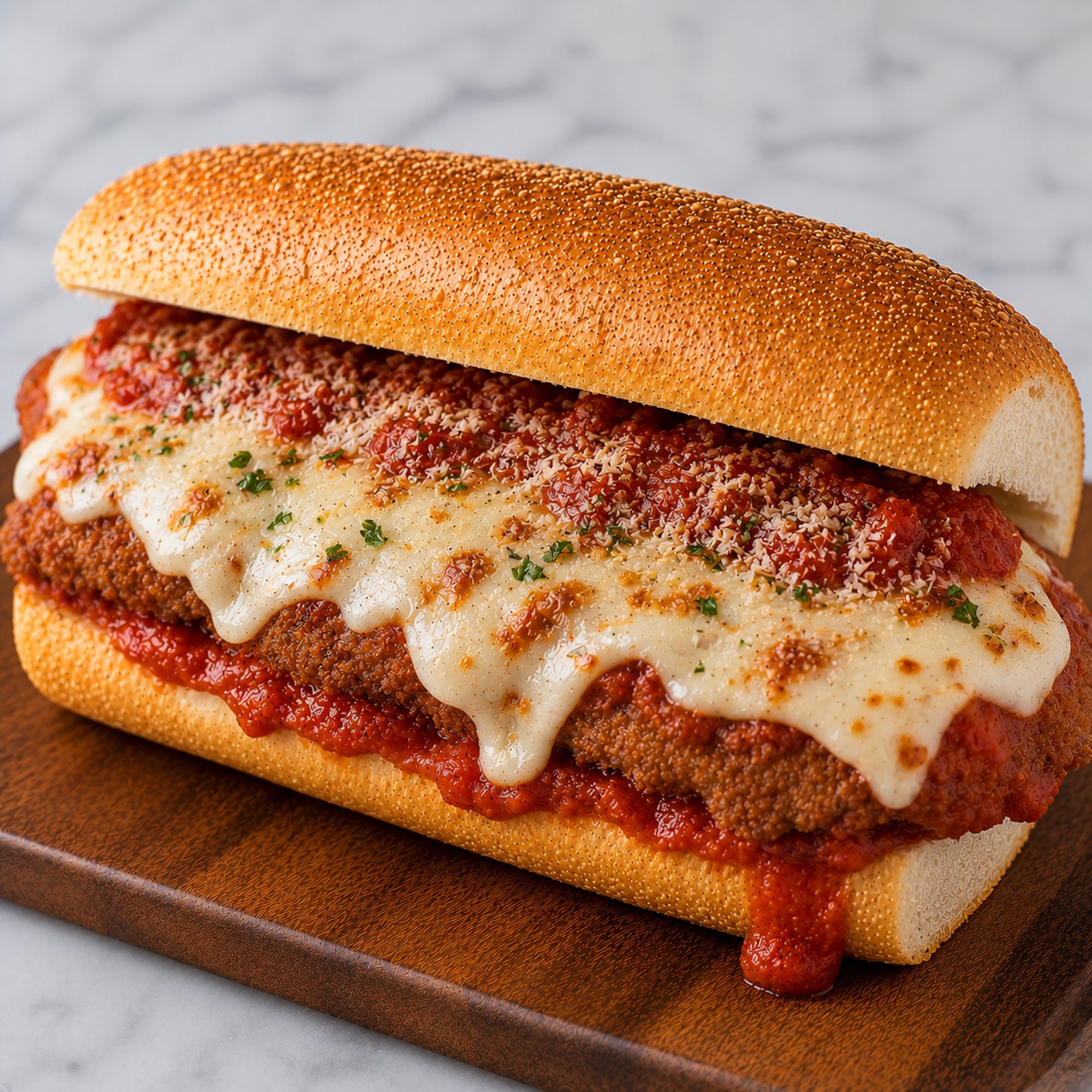 Veal Parmesan Sandwich