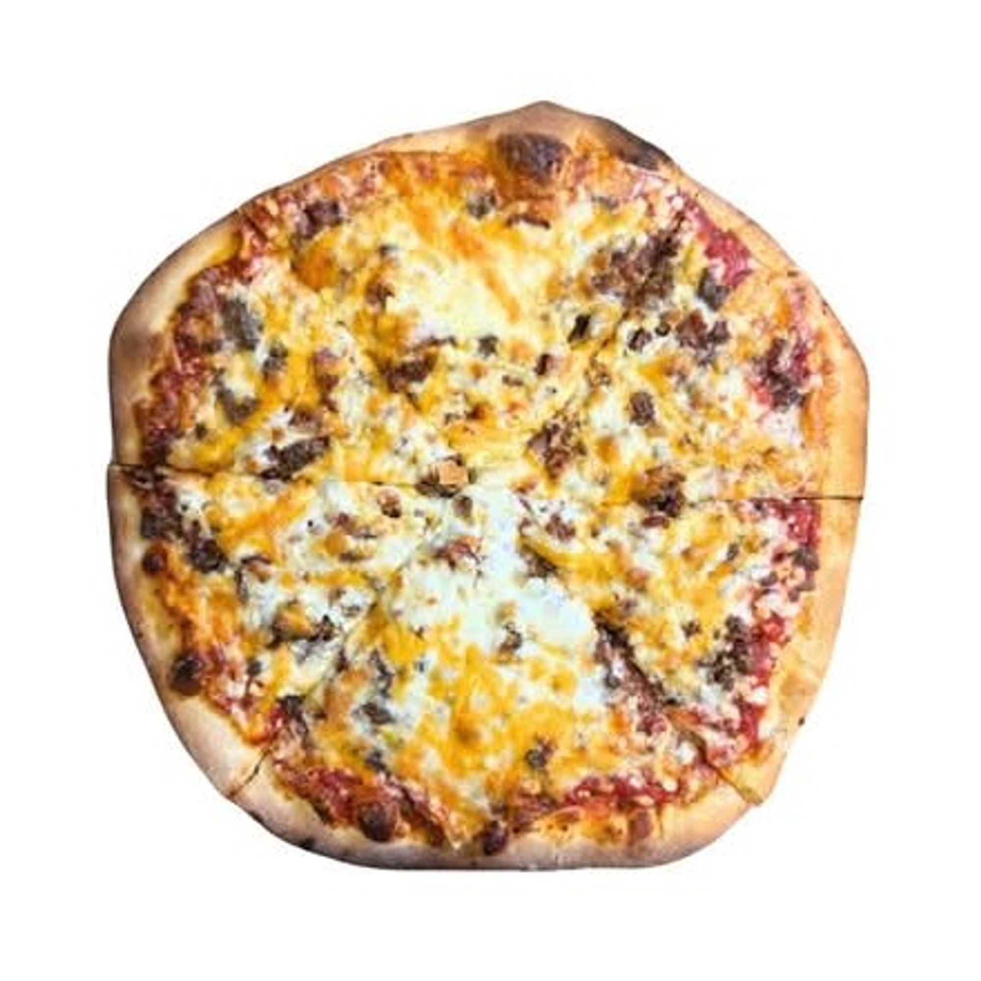Bacon Extra Cheeseburger Pizza