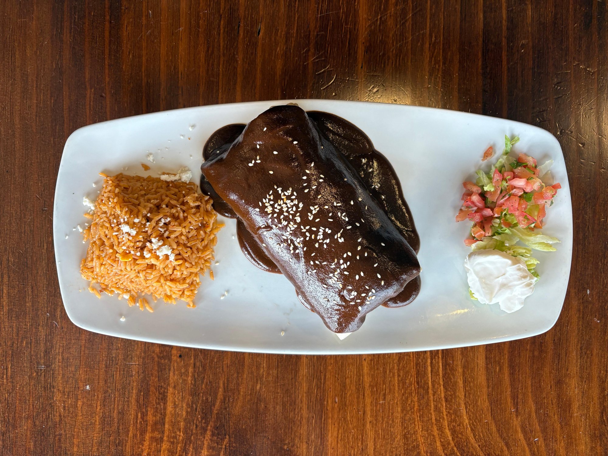 Patricia's Mole Burrito