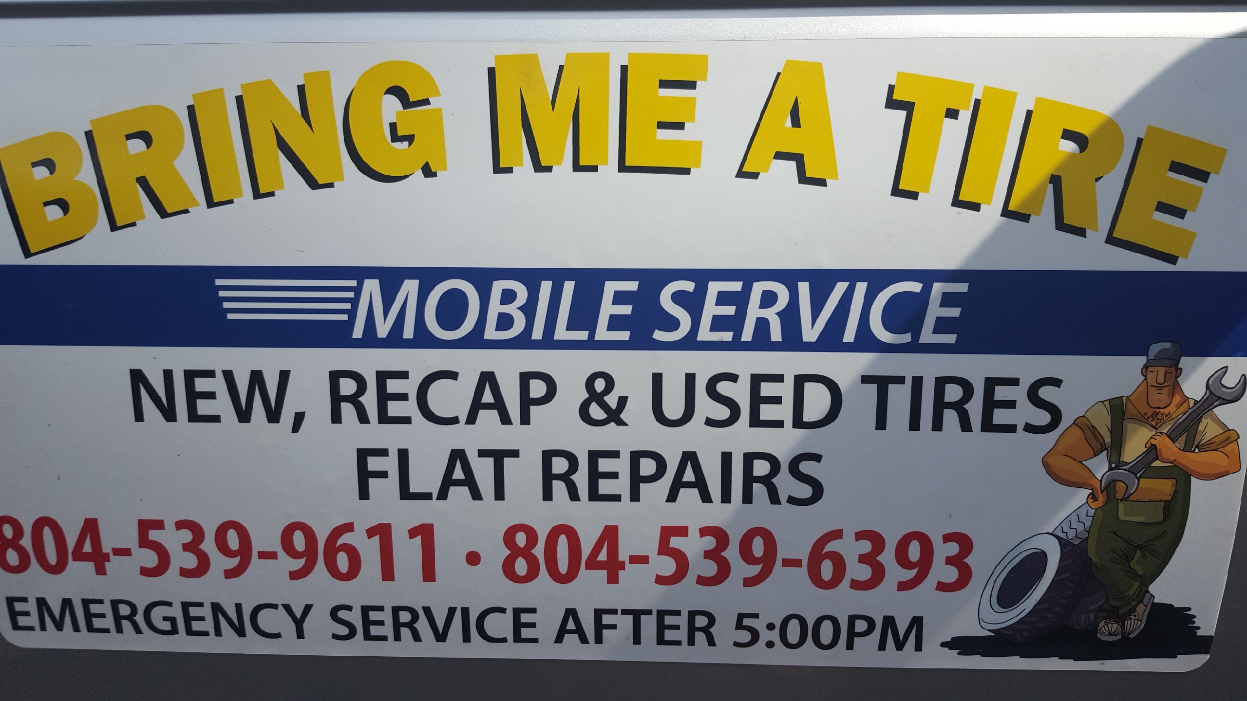 Bring me a tire mobile service Logo