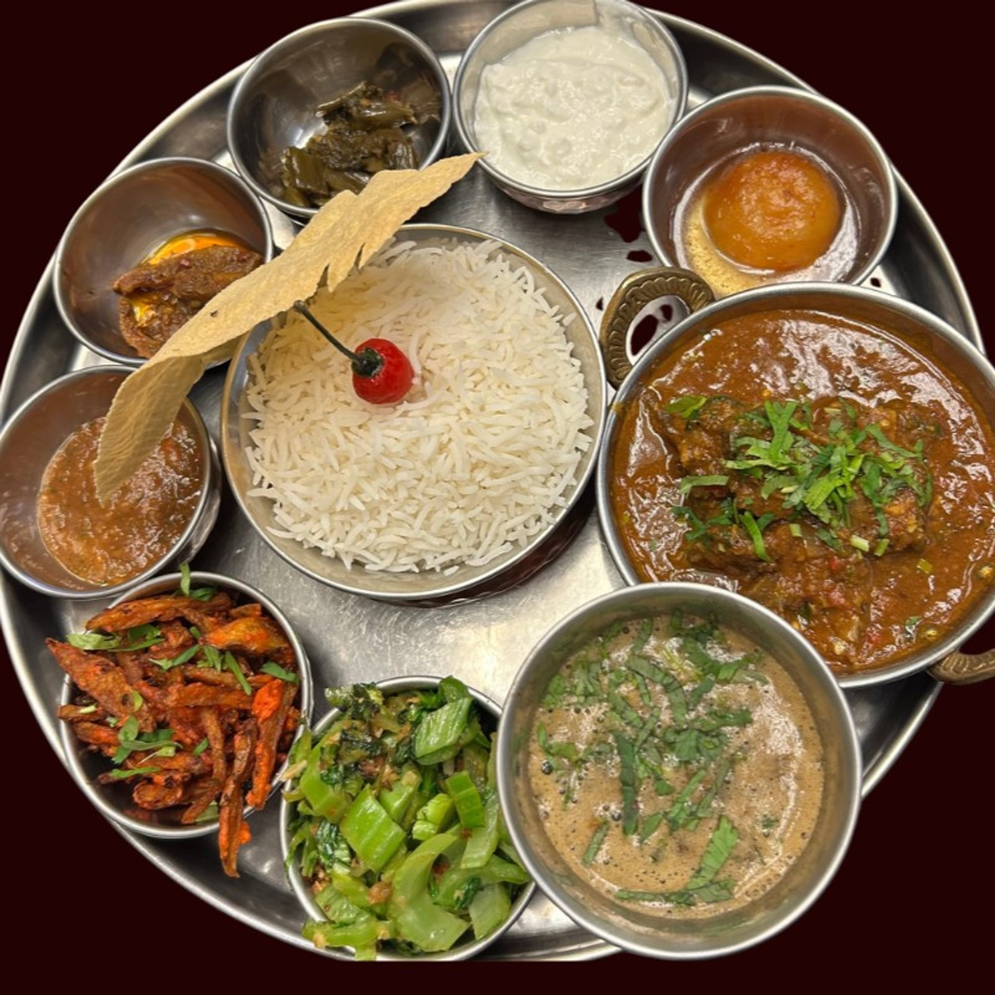 Local Chicken Thali