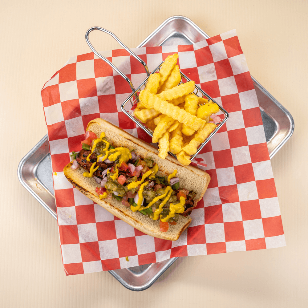 Char-Grilled Hot Dog Sandwich