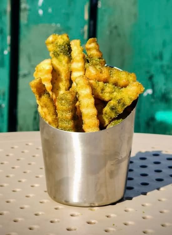 french fries w/ matcha salt (gf)