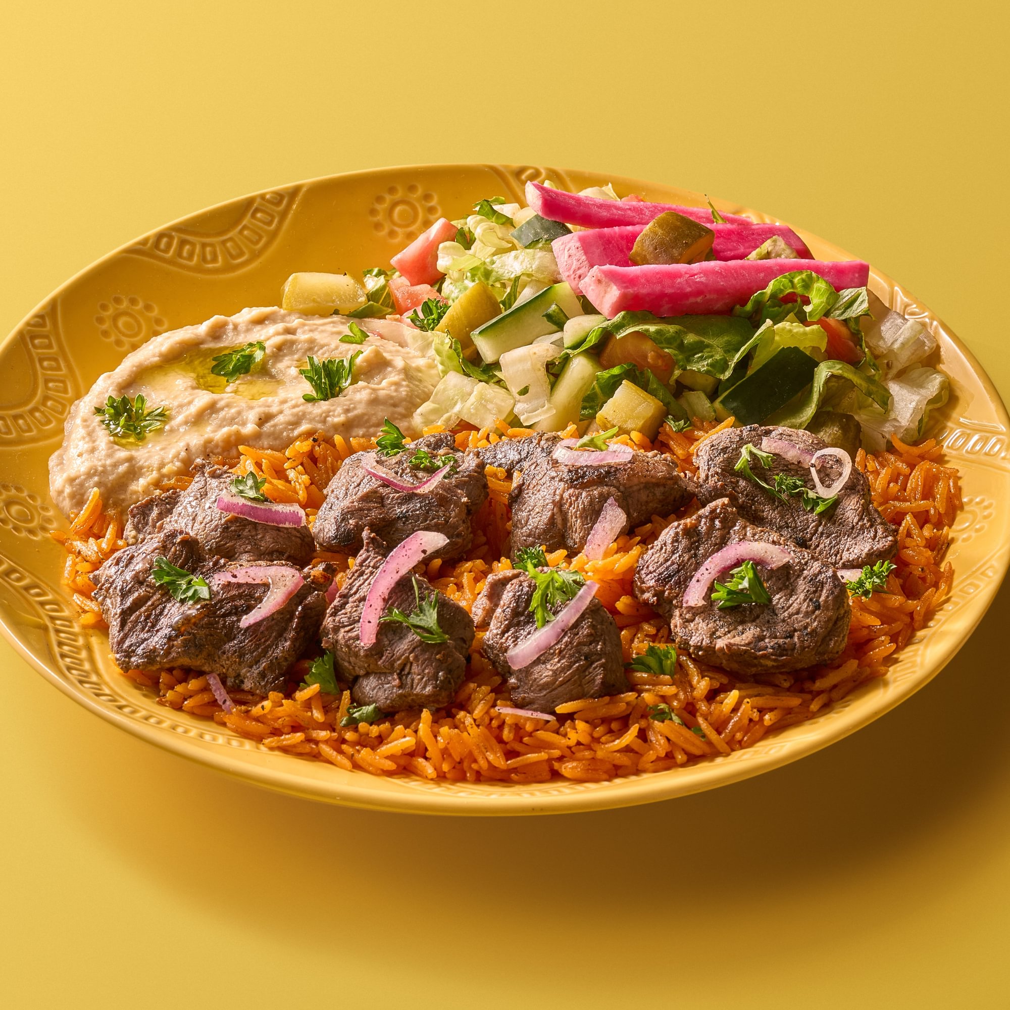 Lamb Kabob Plate (Tenderloin)